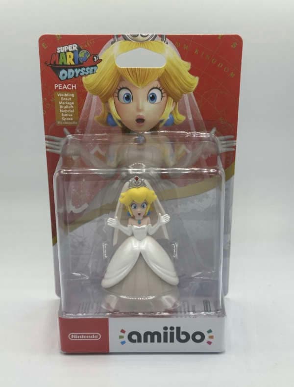 Nintendo outlet Peach Wedding Outfit Super Mario Odyssey amiibo Figure