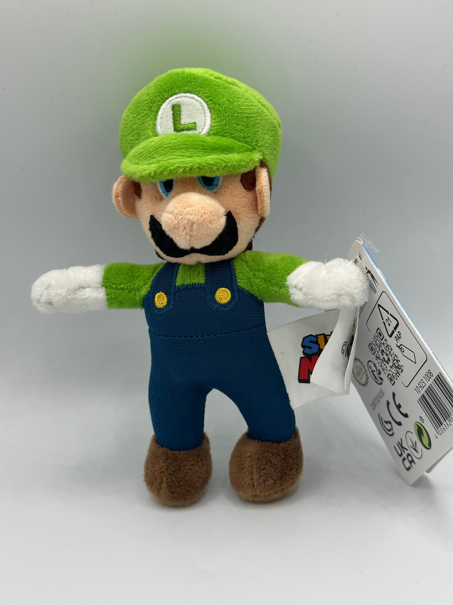 Luigi Super Mario 12 cm Plush Keyring