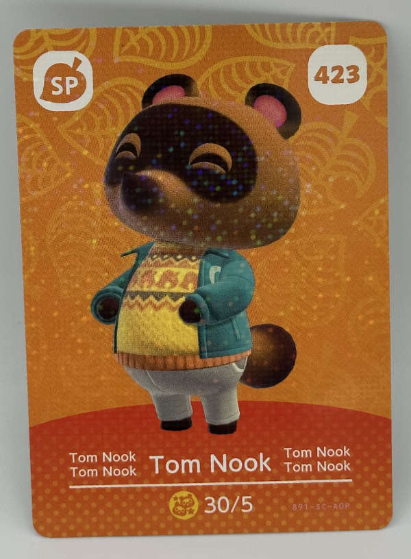 423 Tom Nook Animal Crossing Series 5 amiibo Card