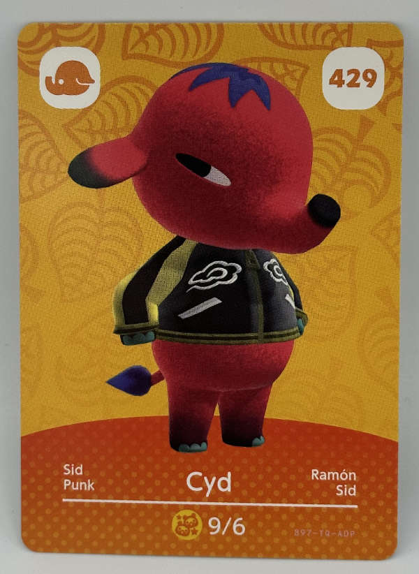 429 Cyd Animal Crossing Series 5 amiibo Card