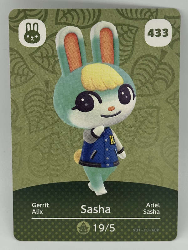 433 Sasha Animal Crossing Series 5 amiibo Card