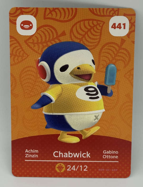 441 Chabwick Animal Crossing Series 5 amiibo Card